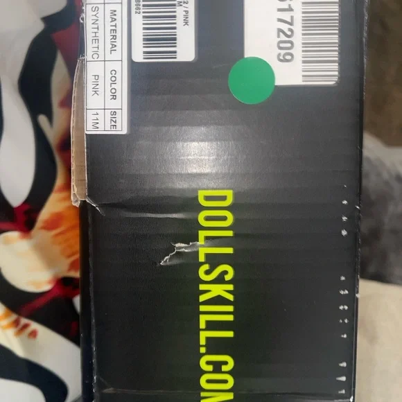 Dolls Kill Glittering Magenta Heeled Boots - Picture 5 of 5